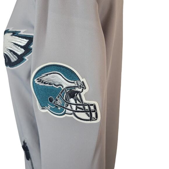479 Womens Philadelphia Eagles Track Jacket Sz S Mens Superbowl‎ Hat OS Gray - Picture 5 of 15